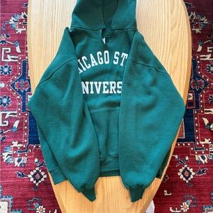 Green Chicago State University Hoodie